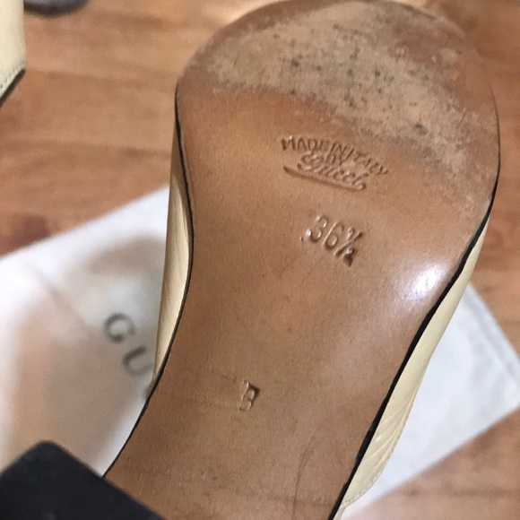 Gucci Leather T-Strap Pumps Spectator Heels - Picture 7 of 8